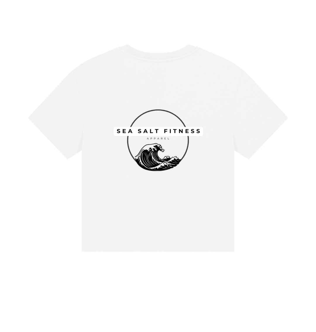 White Printed T-shirt Back