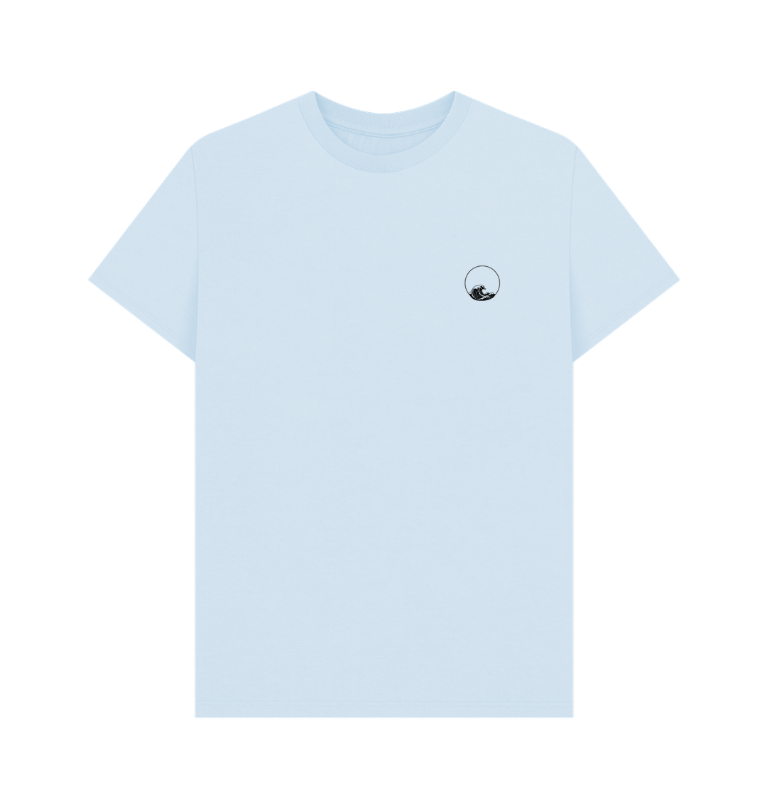 Sky Blue Printed T-shirt Front