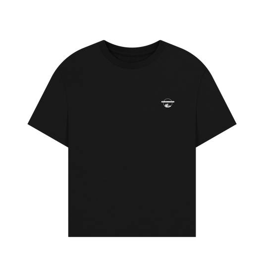 Black Printed T-shirt Front