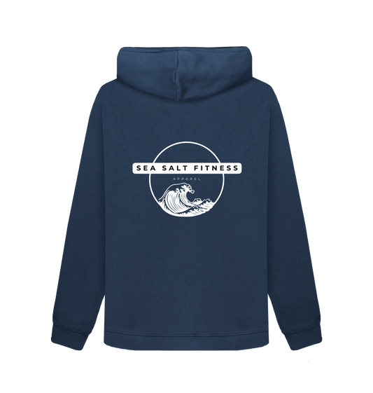 Navy Blue Printed Sweater Back