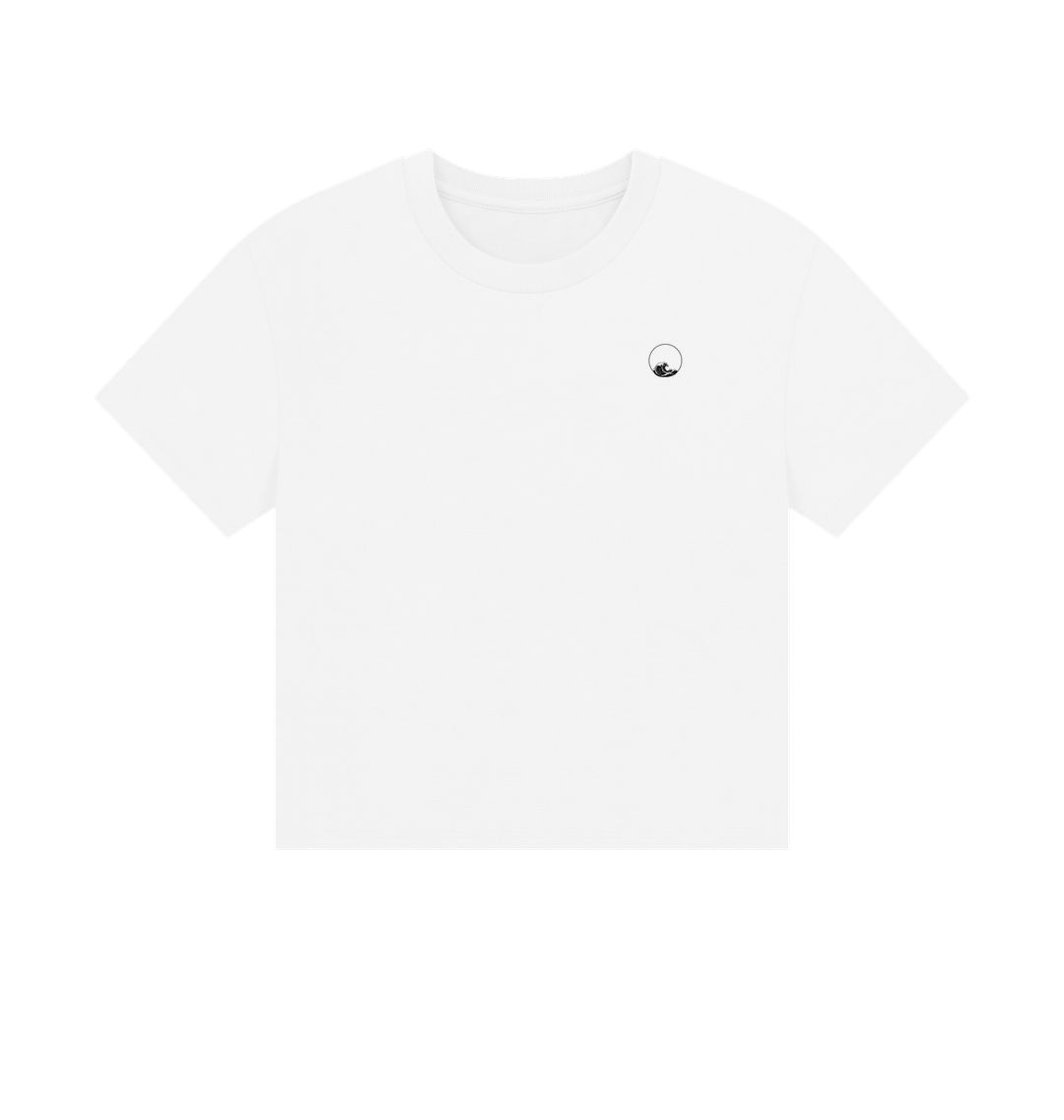 White Printed T-shirt Front