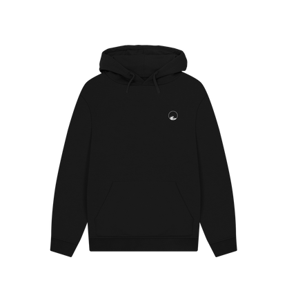Black Printed Hoody Front