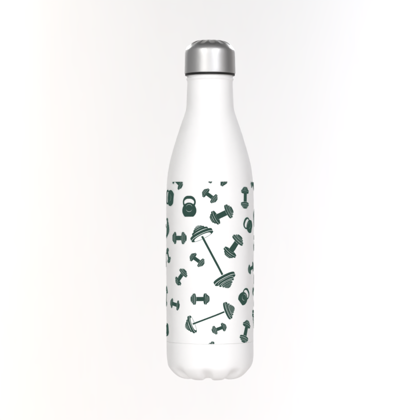 Classic 50cl Thermos White Bottle- Insulated Water Bottle | Sea Salt Fitness Apparel