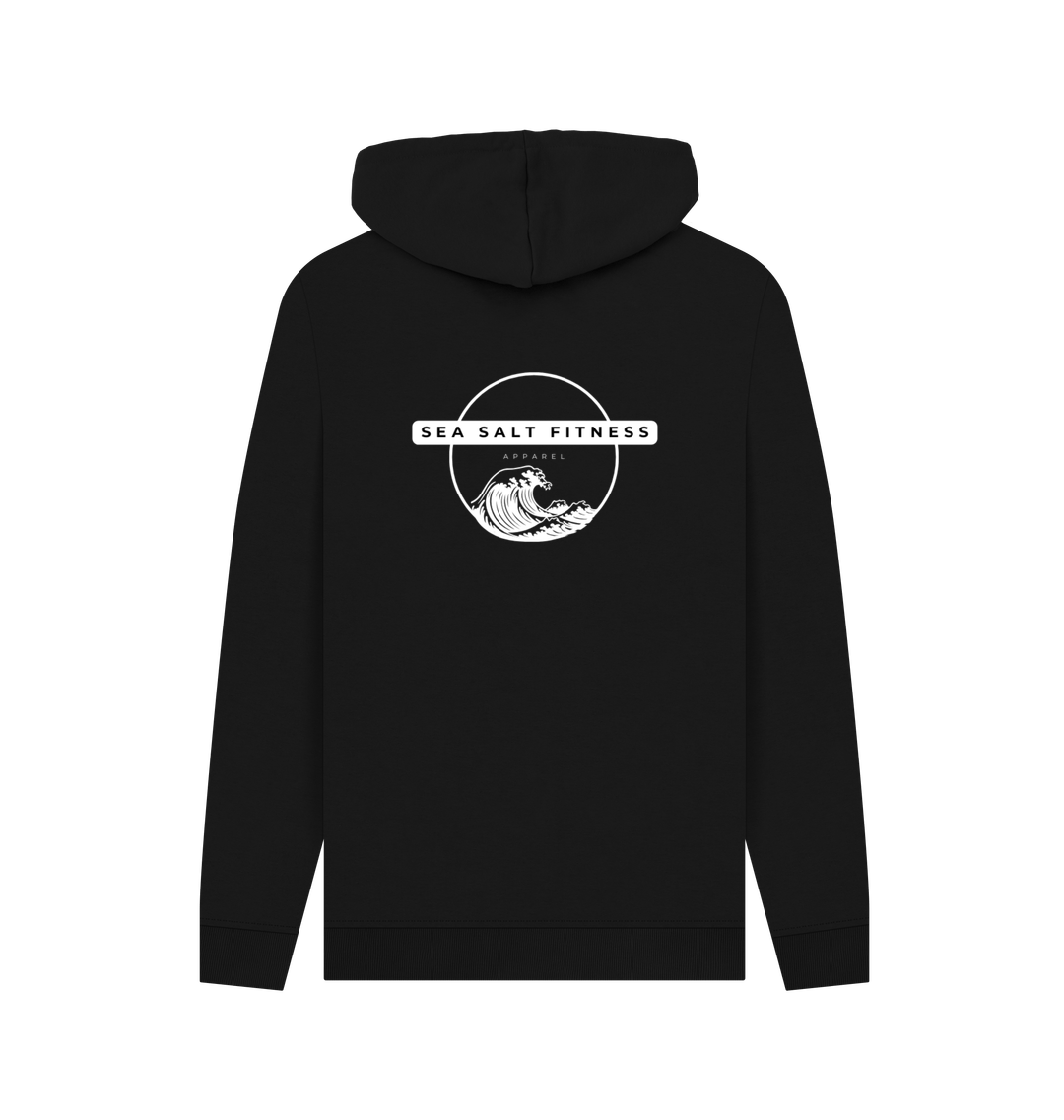 Black Recycled Hoody Back