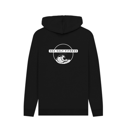 Black Recycled Hoody Back