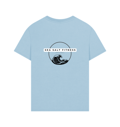 Milky Blue Printed T-shirt Back