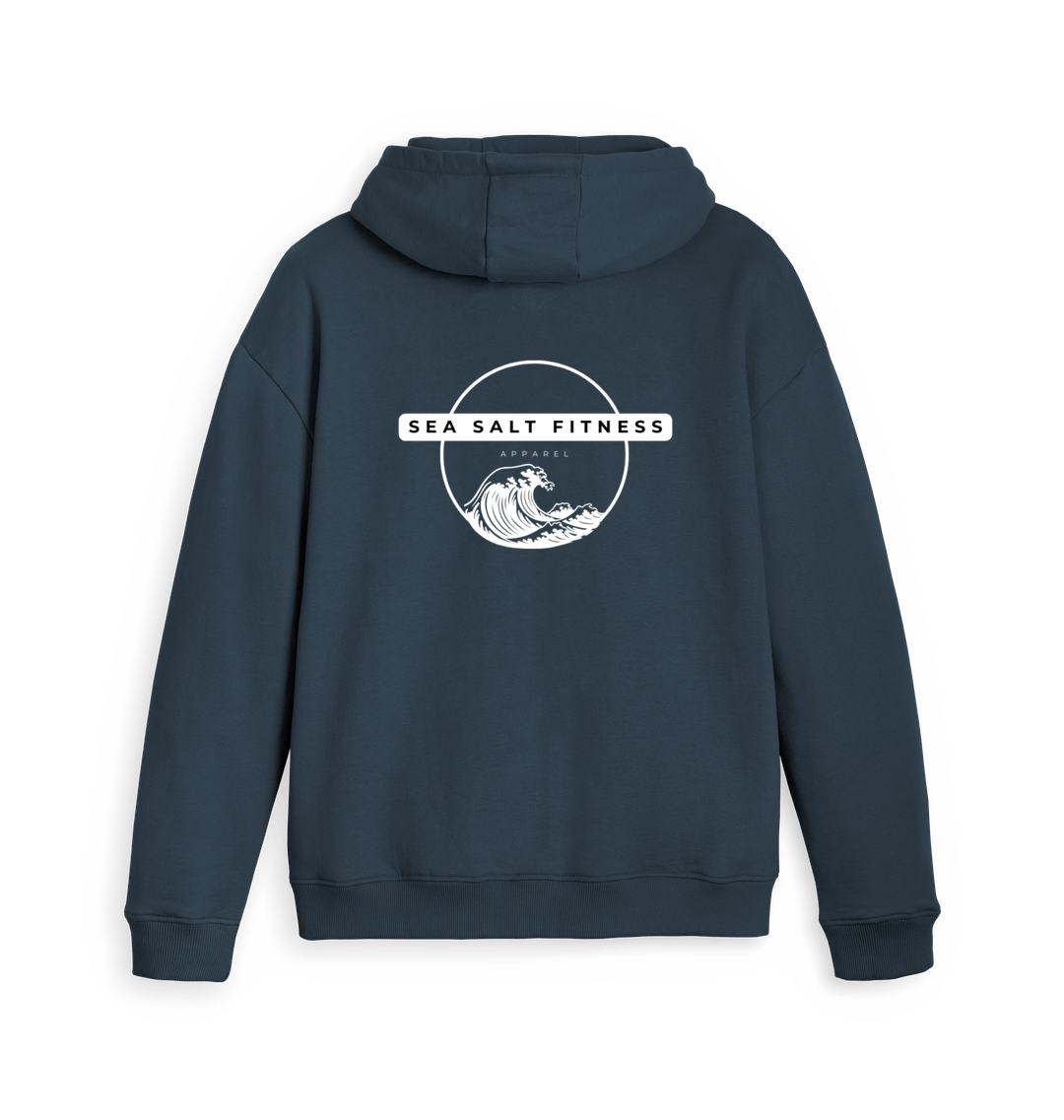 Navy Zip hoody Back
