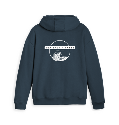 Navy Zip hoody Back