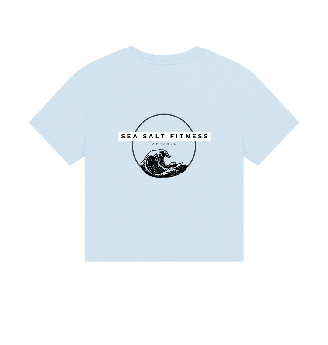Sky Blue Printed T-shirt Back