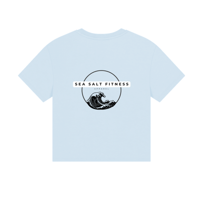 Sky Blue Printed T-shirt Back