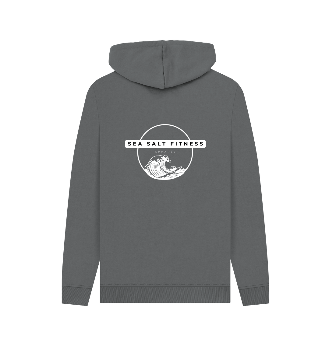 Slate Grey Printed Hoody Back