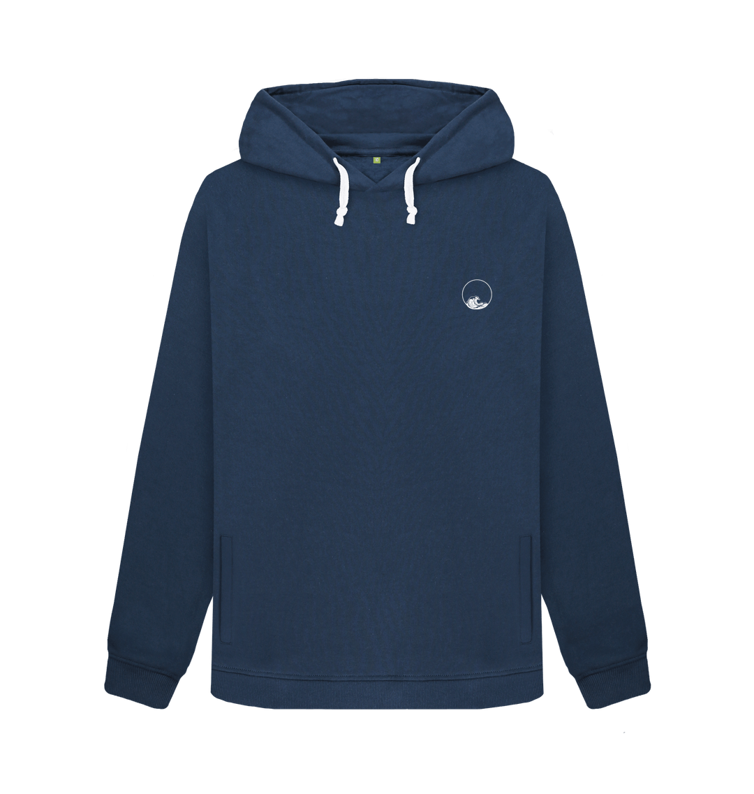 Navy Blue Printed Sweater Front