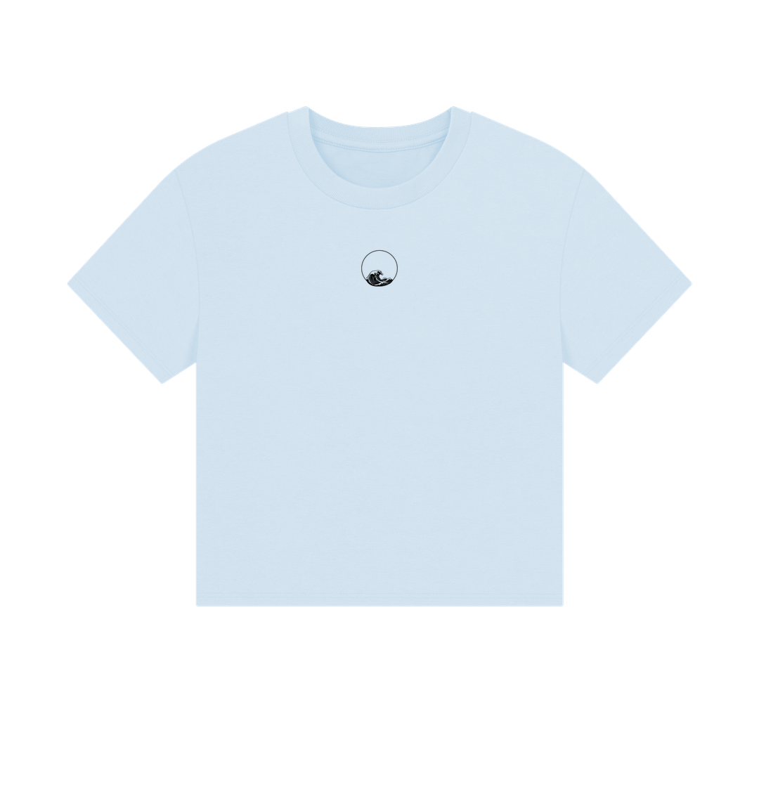Sky Blue Printed T-shirt Front