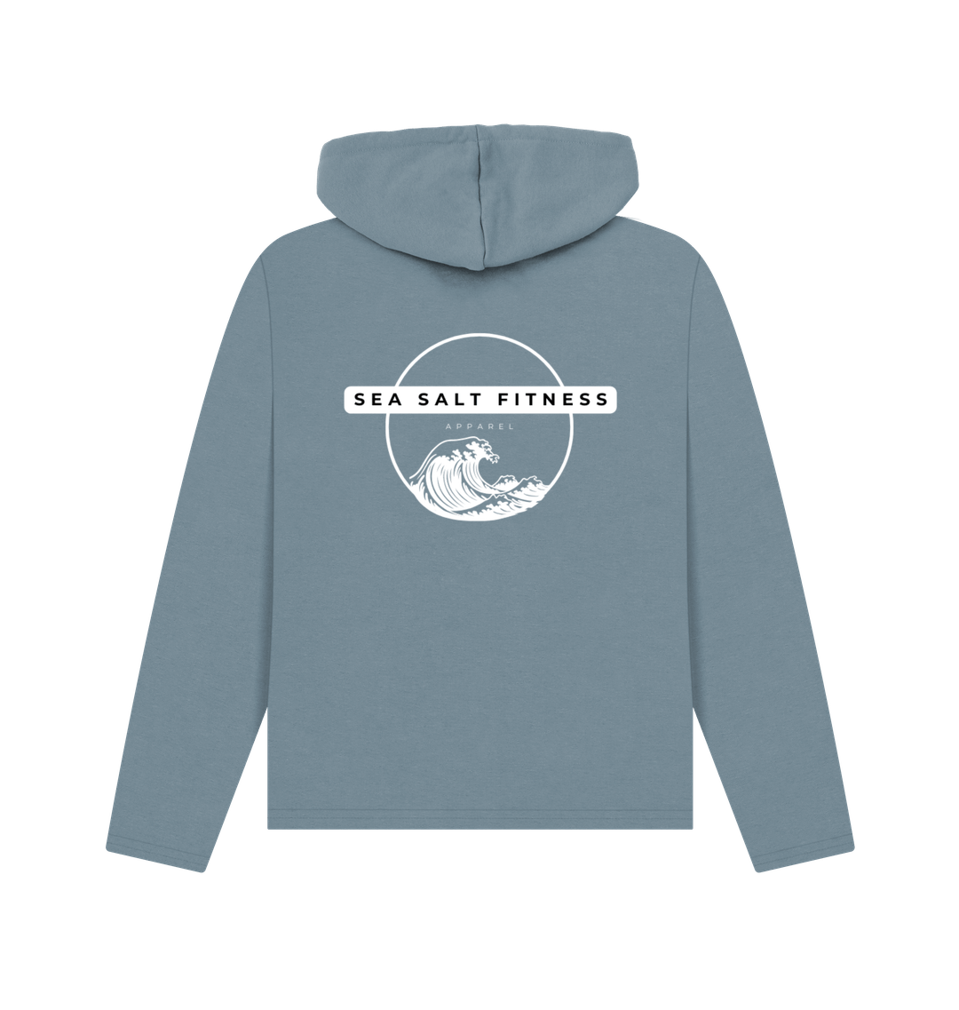 Stone Blue Printed Hoody Back