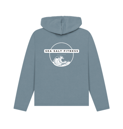 Stone Blue Printed Hoody Back