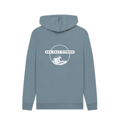Stone Blue Printed Hoody Back
