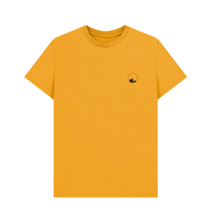 Mustard Printed T-shirt Front