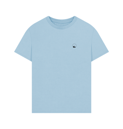 Milky Blue Printed T-shirt Front
