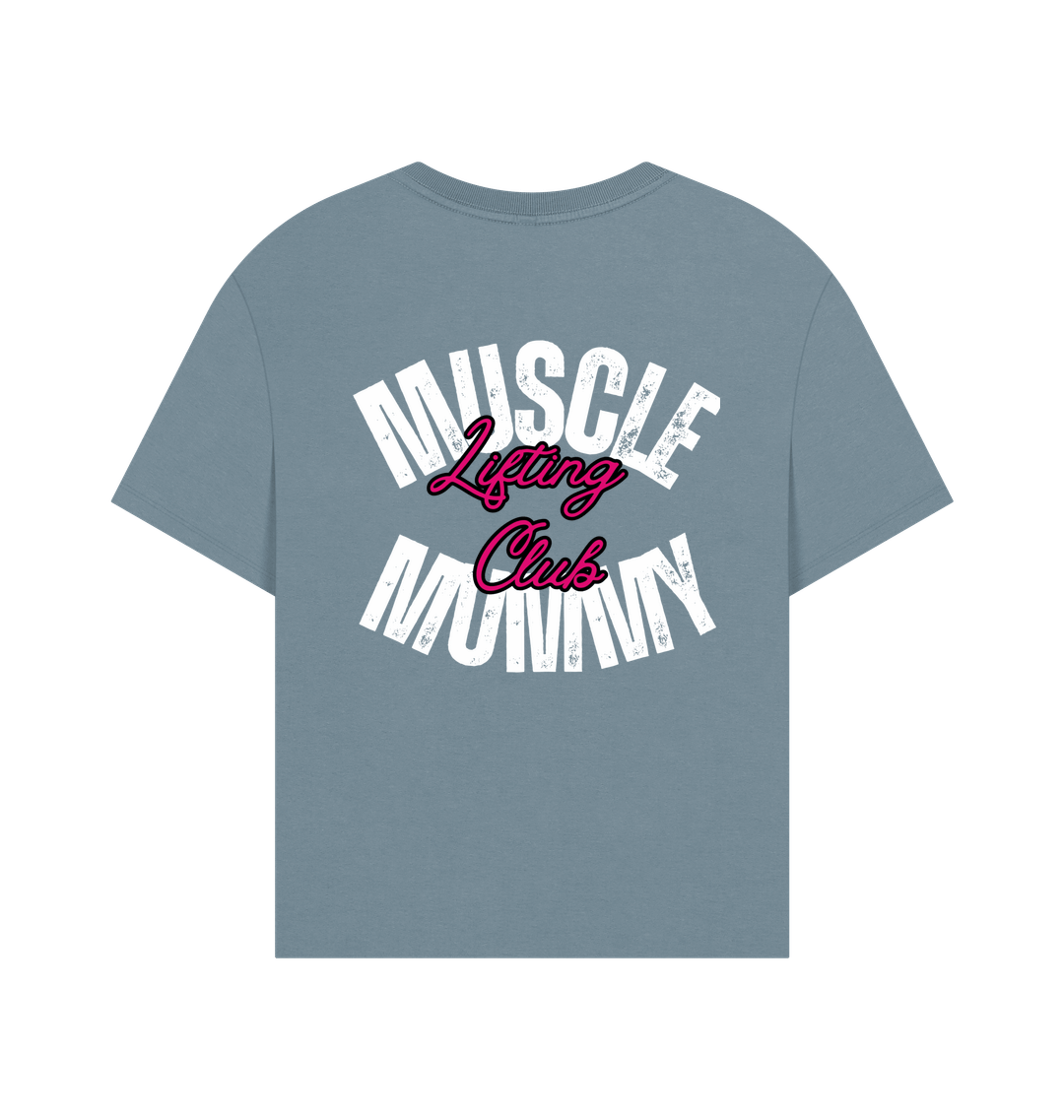 Stone Blue Printed T-shirt Back