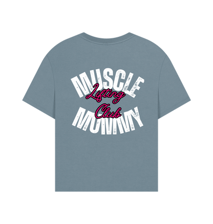 Stone Blue Printed T-shirt Back