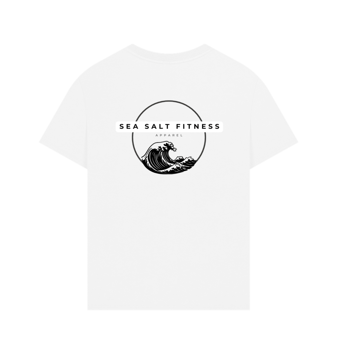 White Printed T-shirt Back