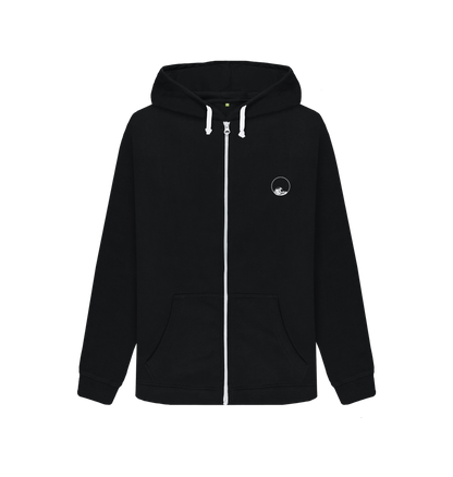 Black Zip hoody Front