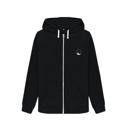 Black Zip hoody Front