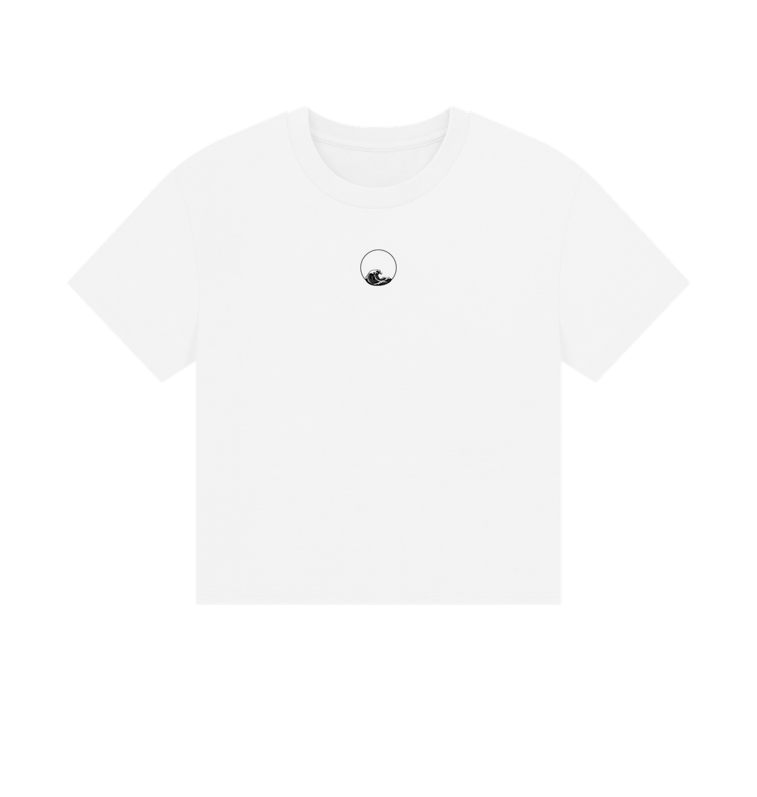 White Printed T-shirt Front