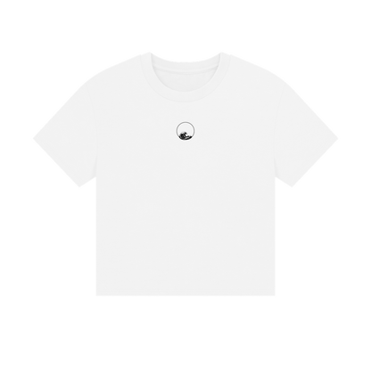 White Printed T-shirt Front