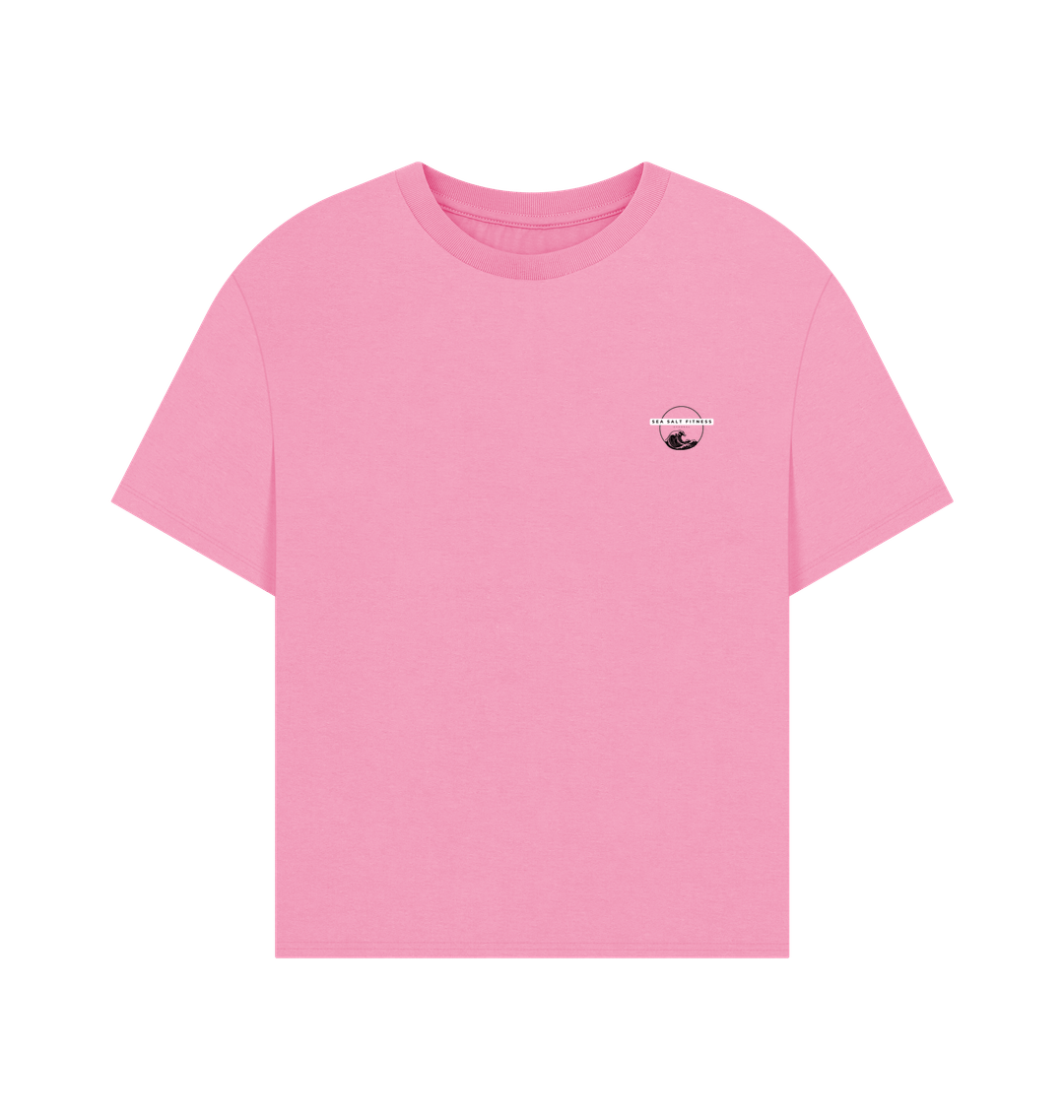 Rose Pink Printed T-shirt Front