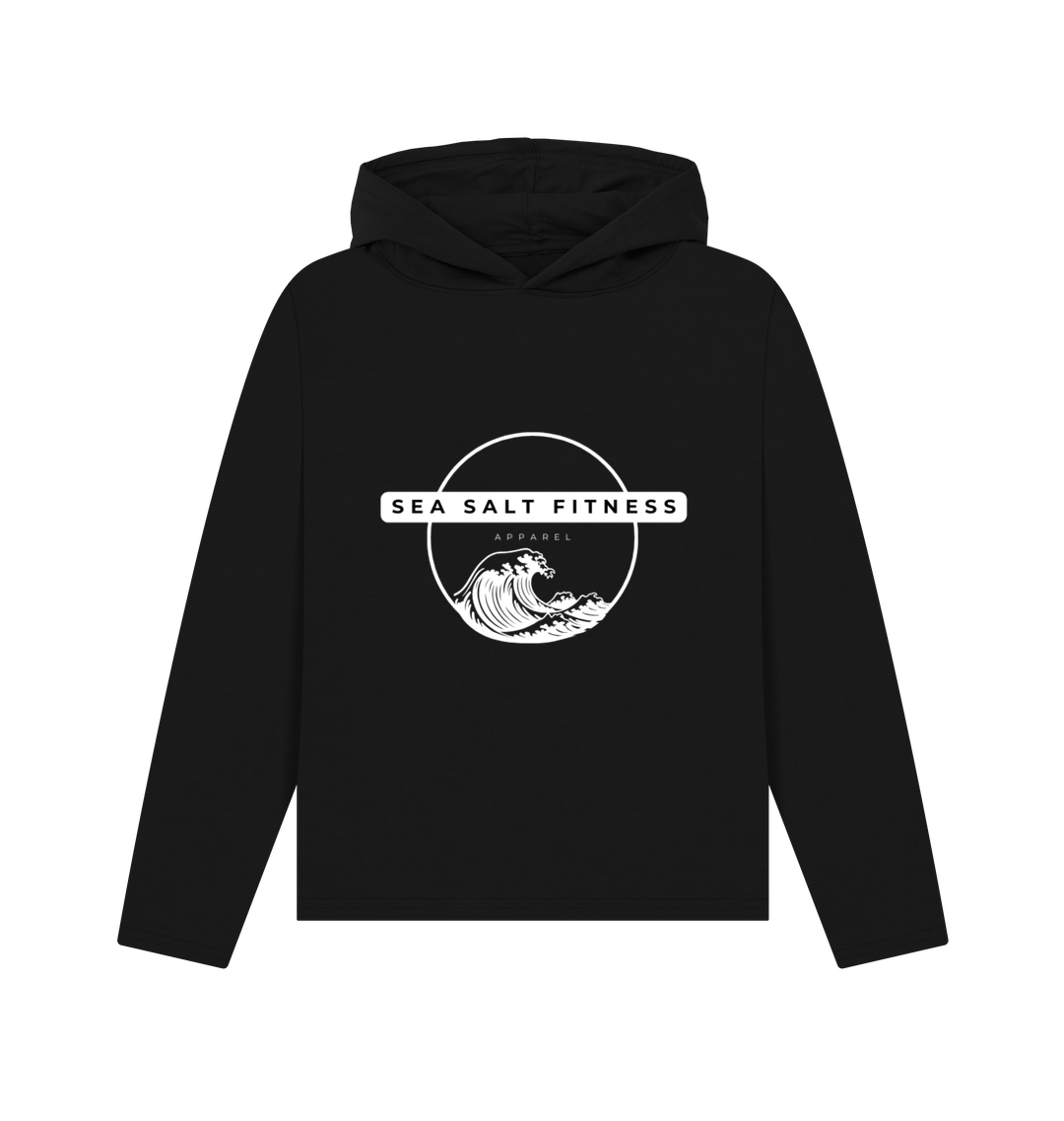 Black Recycled Hoody Front