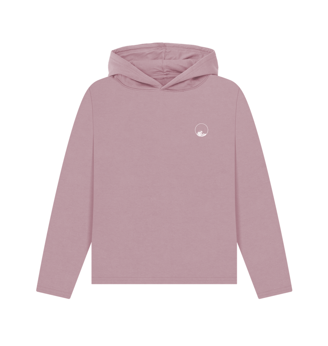 Mauve Printed Hoody Front