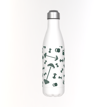 Classic 50cl Thermos White Bottle- Insulated Water Bottle | Sea Salt Fitness Apparel