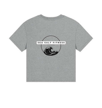 Athletic Grey Printed T-shirt Back