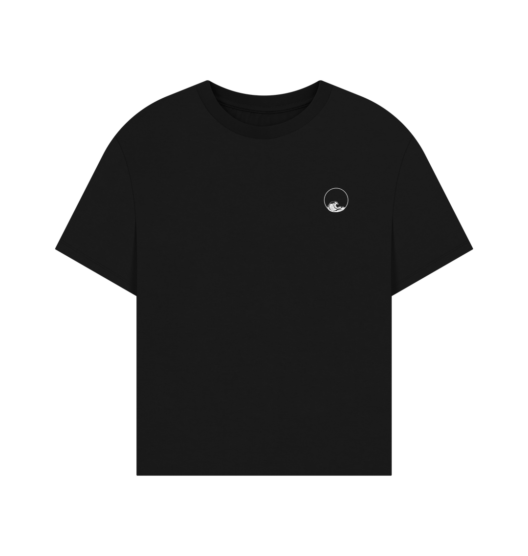 Black Printed T-shirt Front