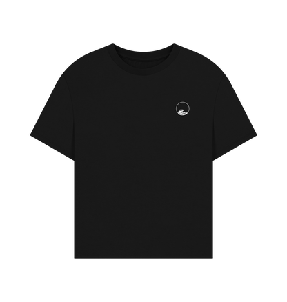 Black Printed T-shirt Front