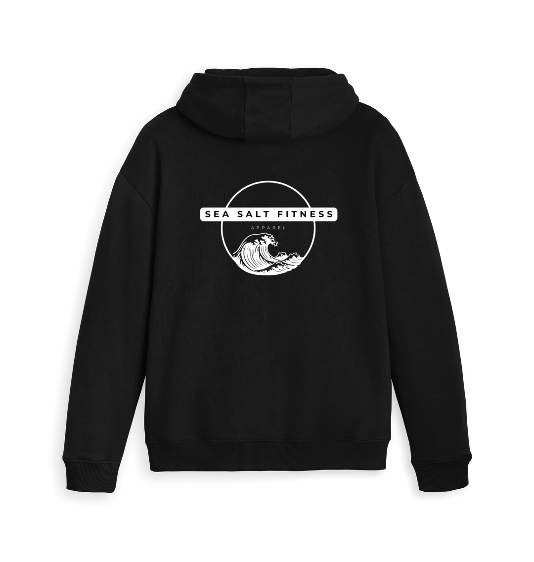 Black Zip hoody Back