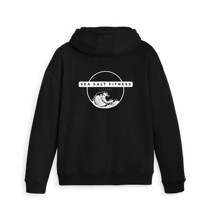 Black Zip hoody Back
