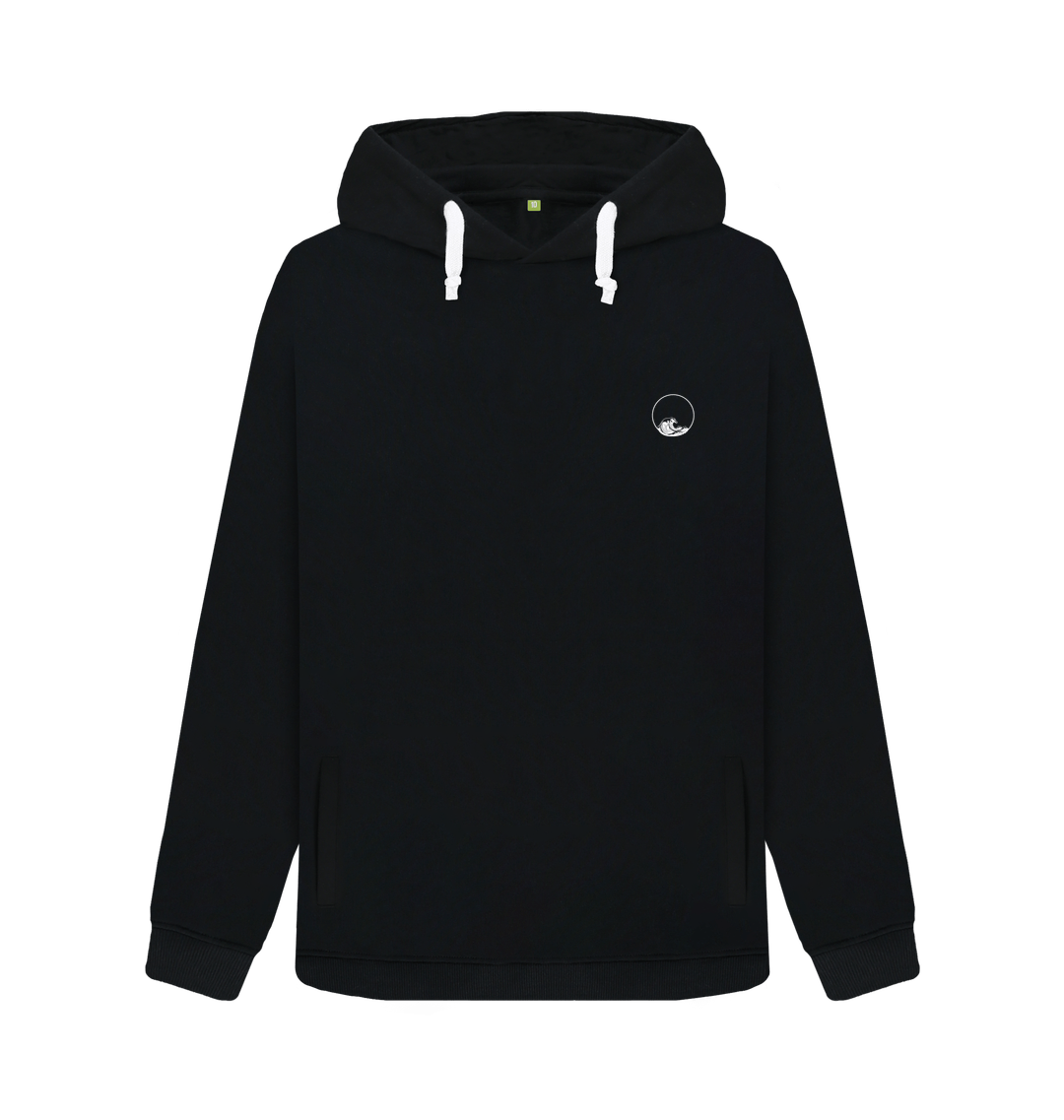 Black Printed Sweater Front