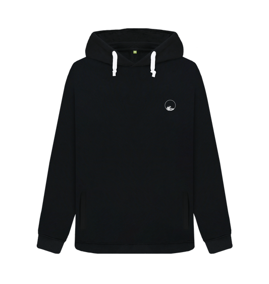 Black Printed Sweater Front