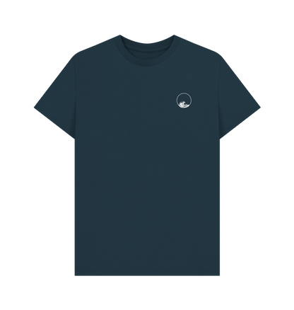 Denim Blue Printed T-shirt Front