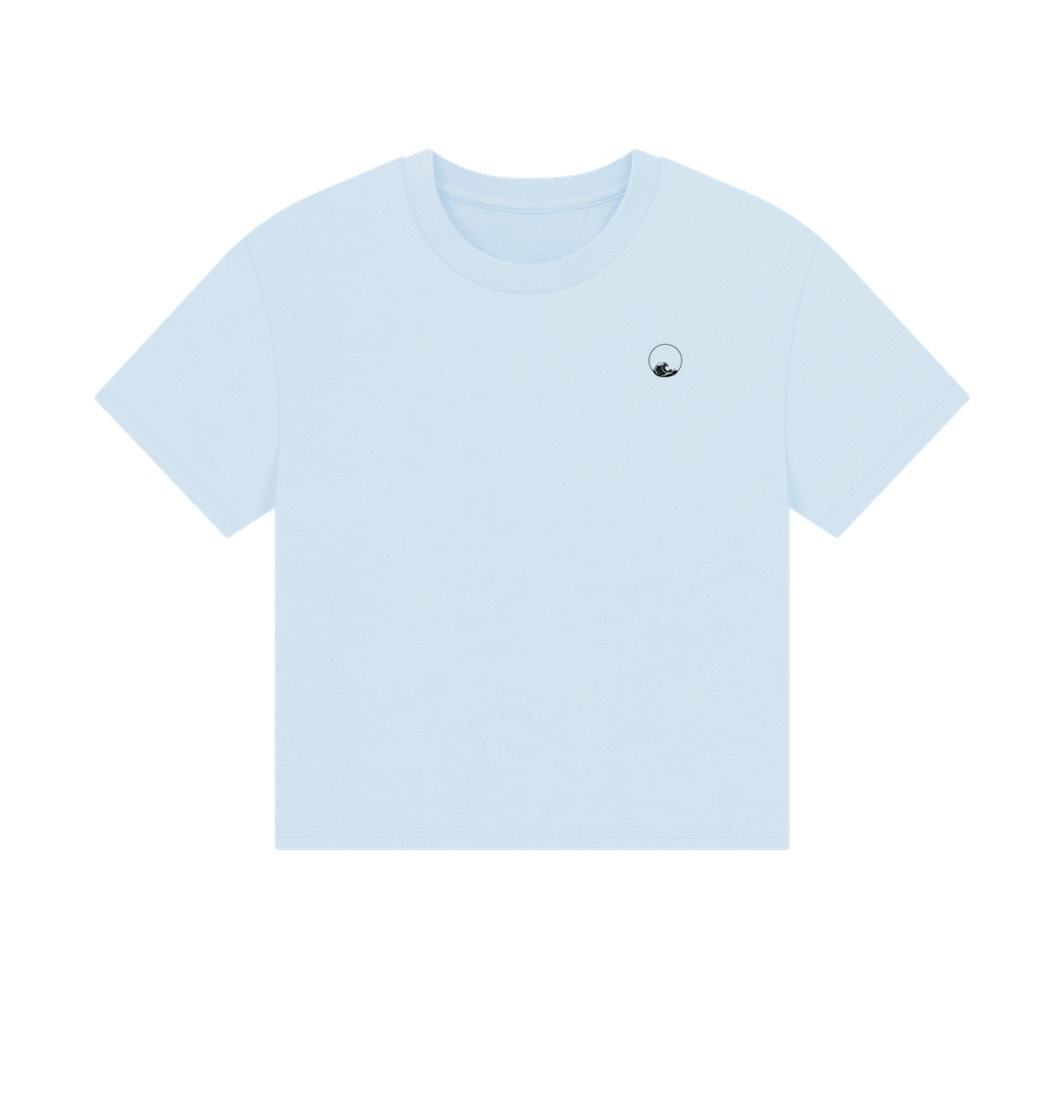 Sky Blue Printed T-shirt Front