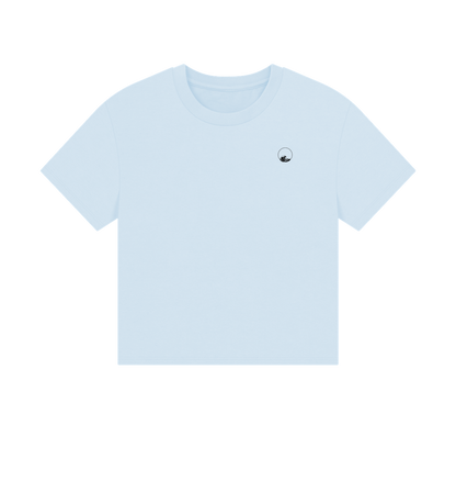 Sky Blue Printed T-shirt Front