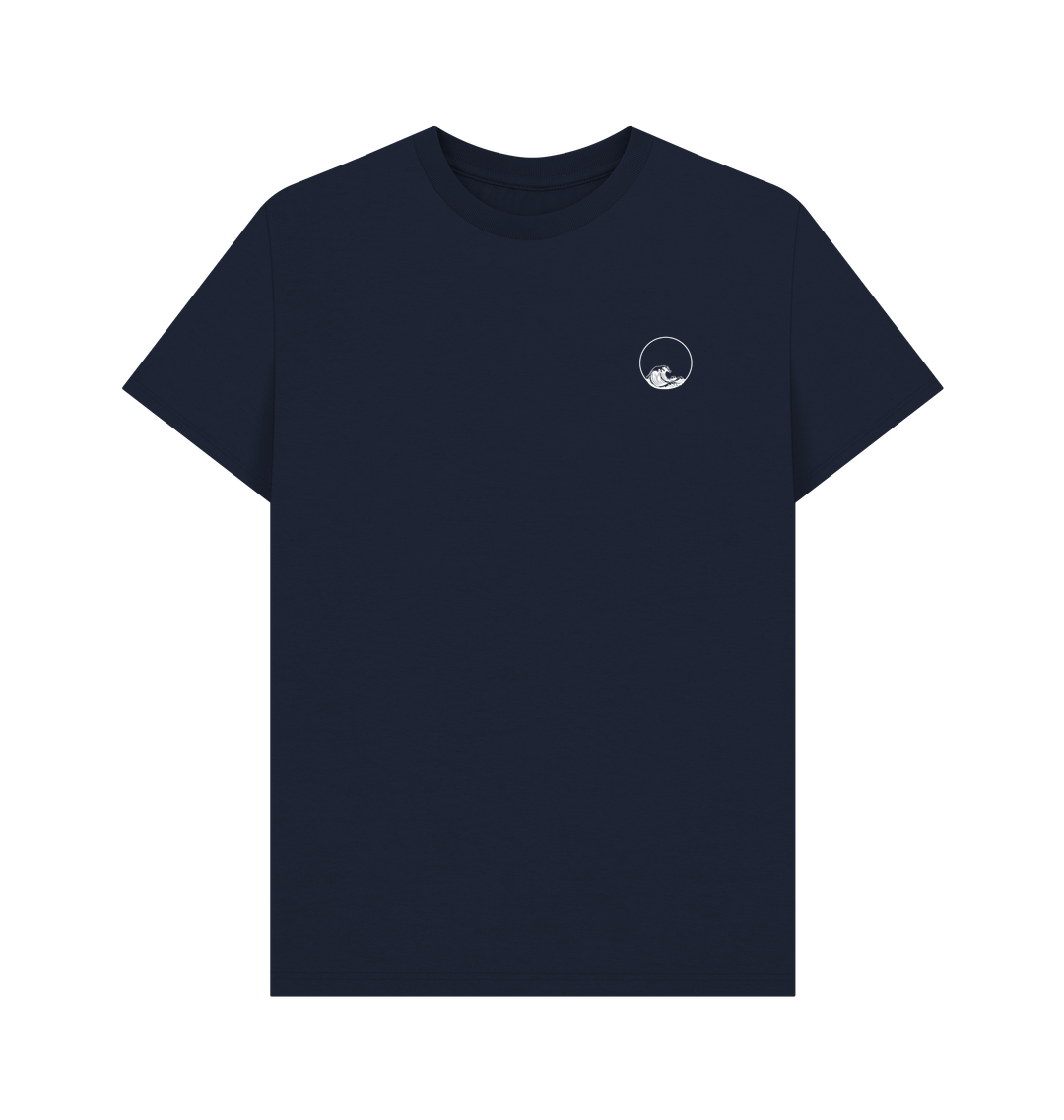 Navy Blue Printed T-shirt Front
