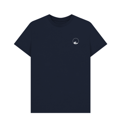 Navy Blue Printed T-shirt Front