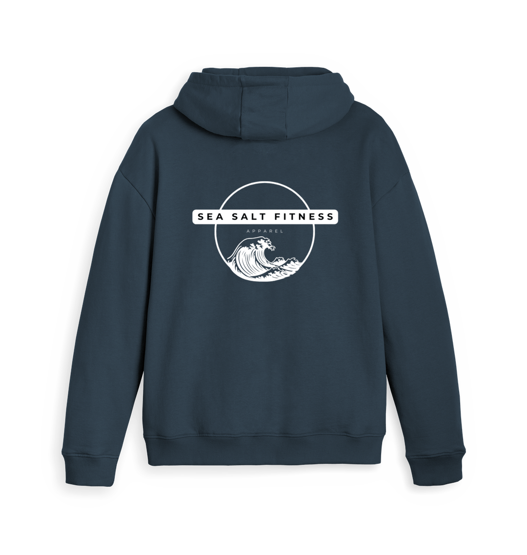 Navy Zip hoody Back