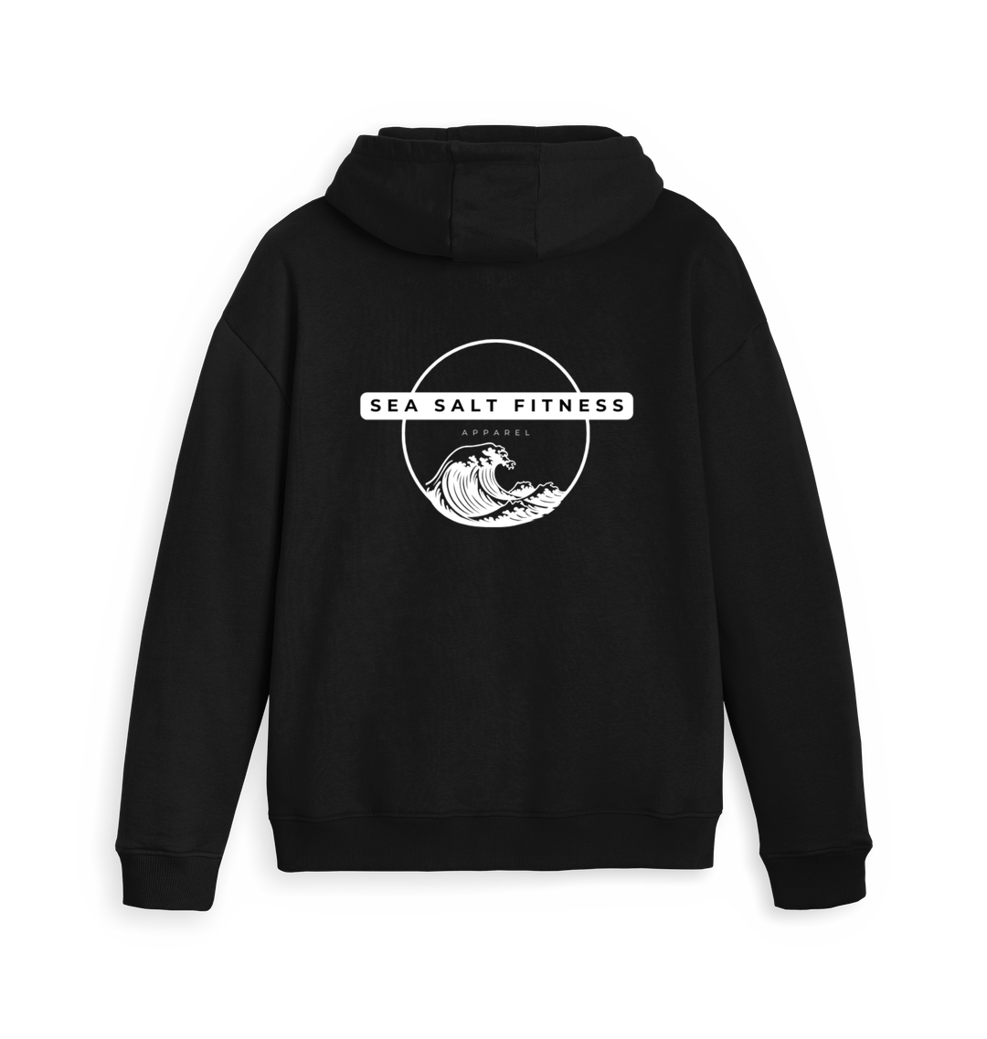 Black Zip hoody Back