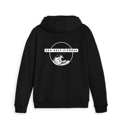 Black Zip hoody Back