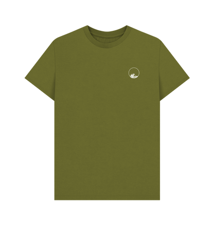 Moss Green Printed T-shirt Front