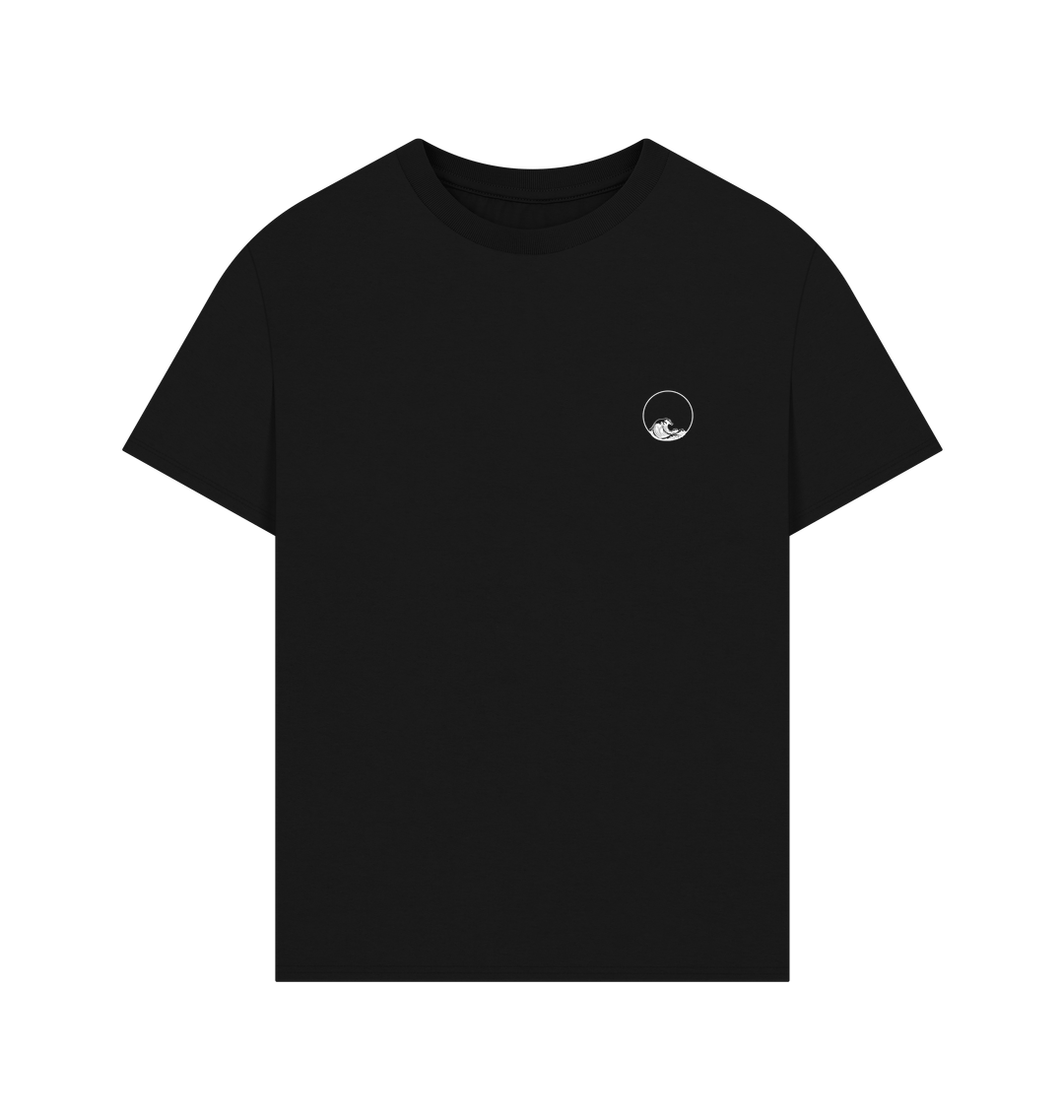 Black Printed T-shirt Front